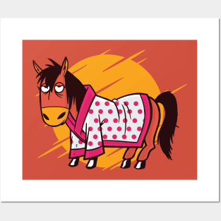 BATHROBE HORSE Posters and Art